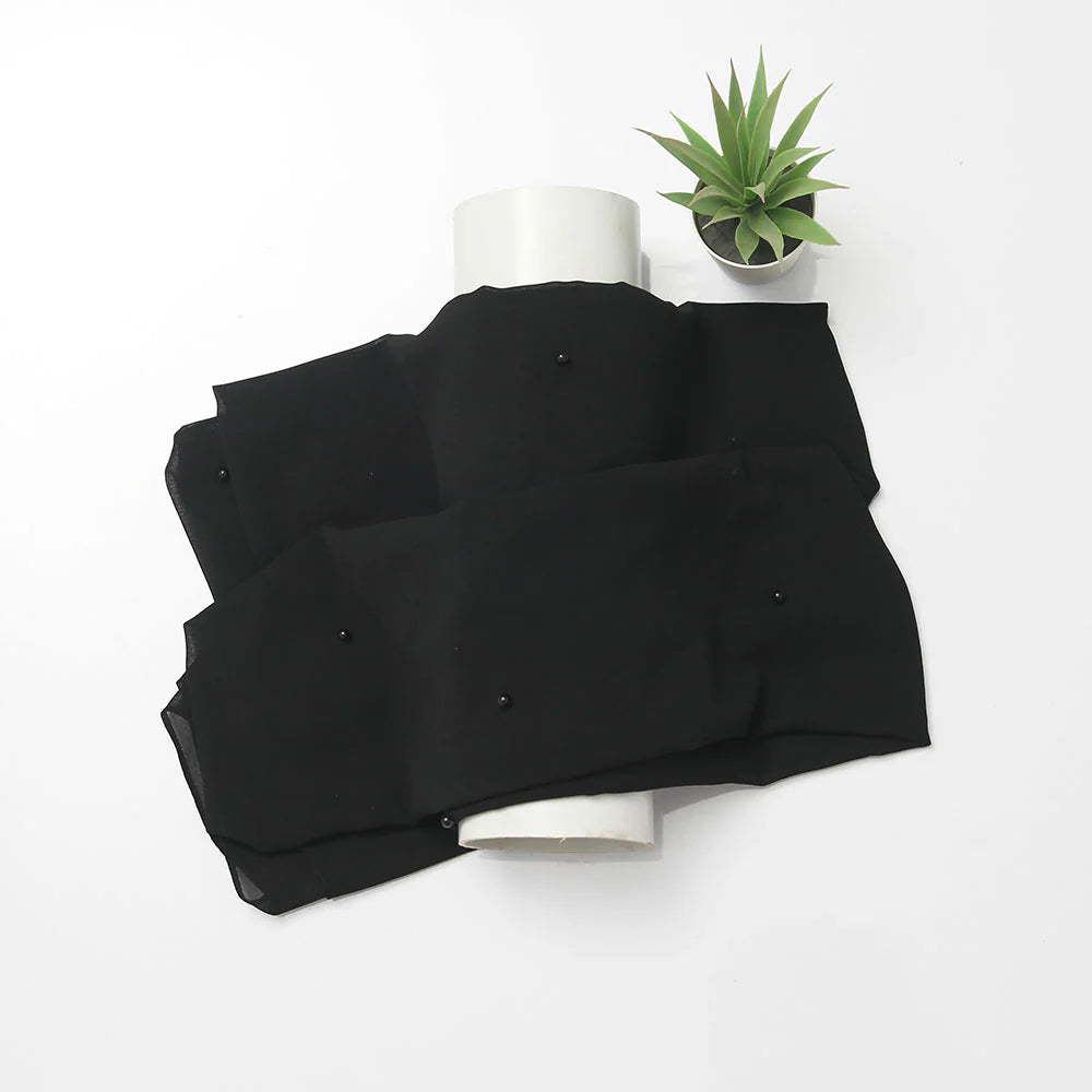 Maya Chiffon Hijabs - Black