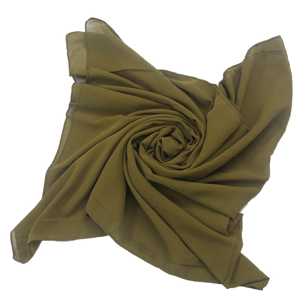 Anahita Chiffon Hijab - Classic Green