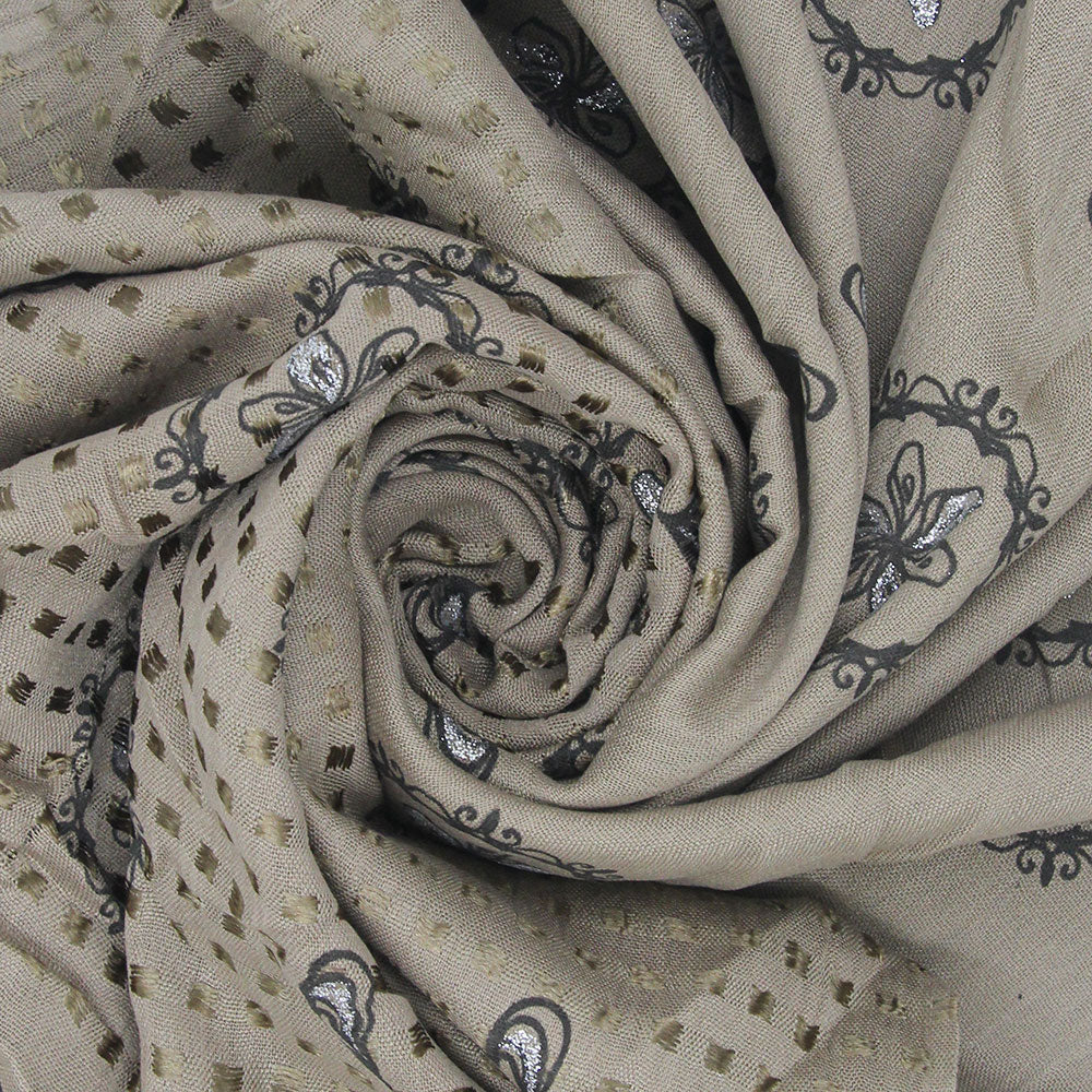 Elsa Turkish Linen HIjab - Khaki