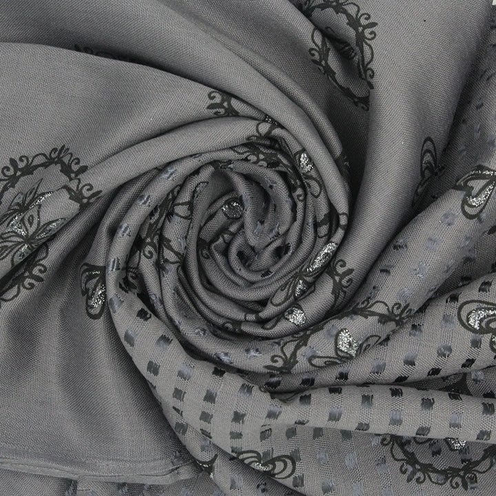 Elsa Turkish Linen HIjab - Grey