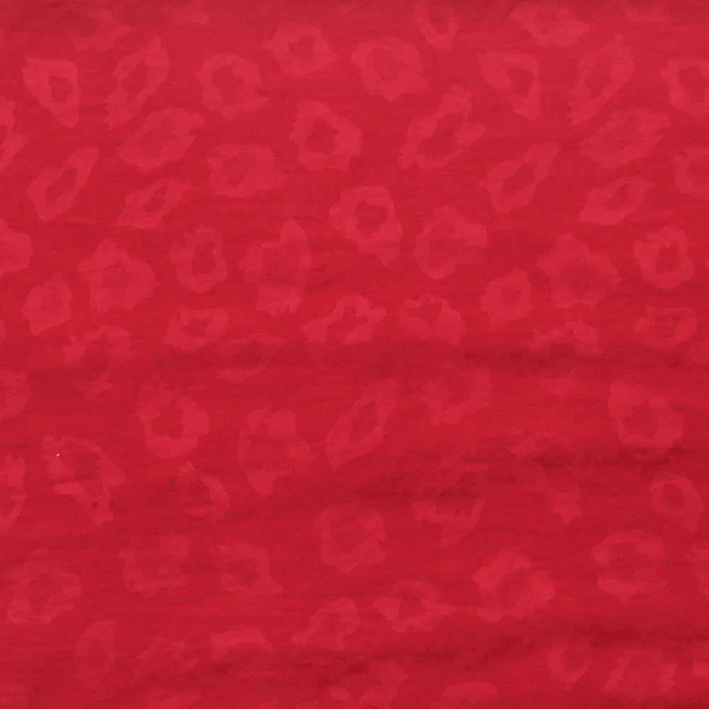 Umaiza Printed Hijab - Wine Red