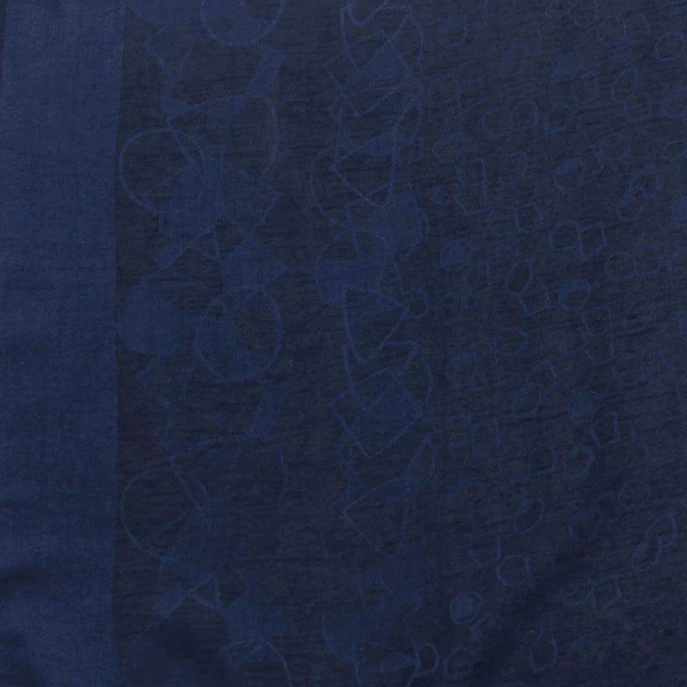 Ubah Printed Hijab - Navy Blue