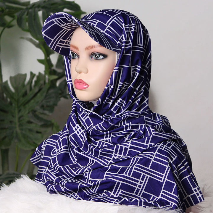 Turkish P-Cap Hijab - Patterned