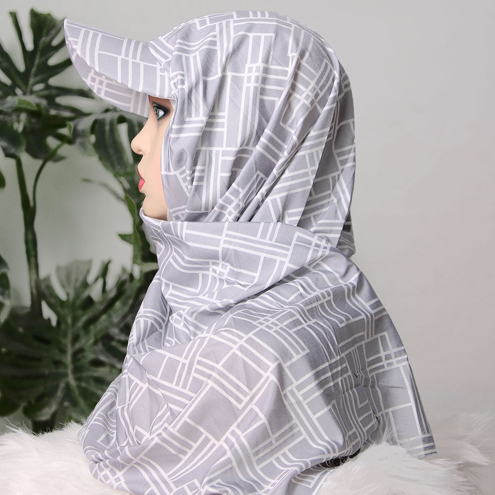 Turkish P-Cap Hijab - Patterned