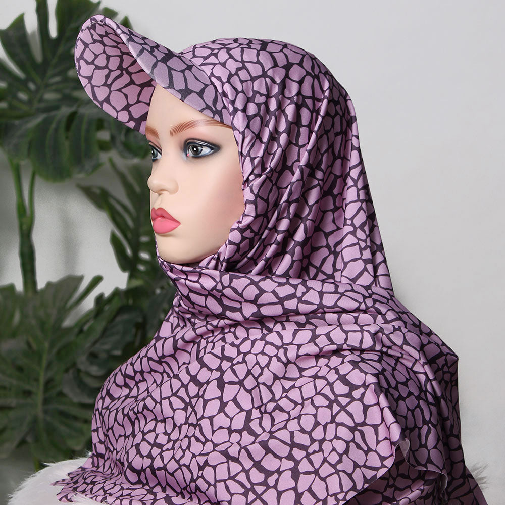Turkish P-Cap Hijab - Cheeta Print