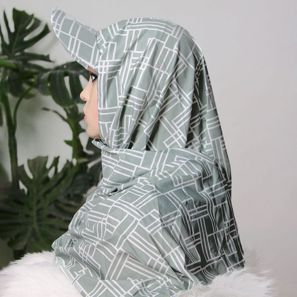 Turkish P-Cap Hijab - Patterned