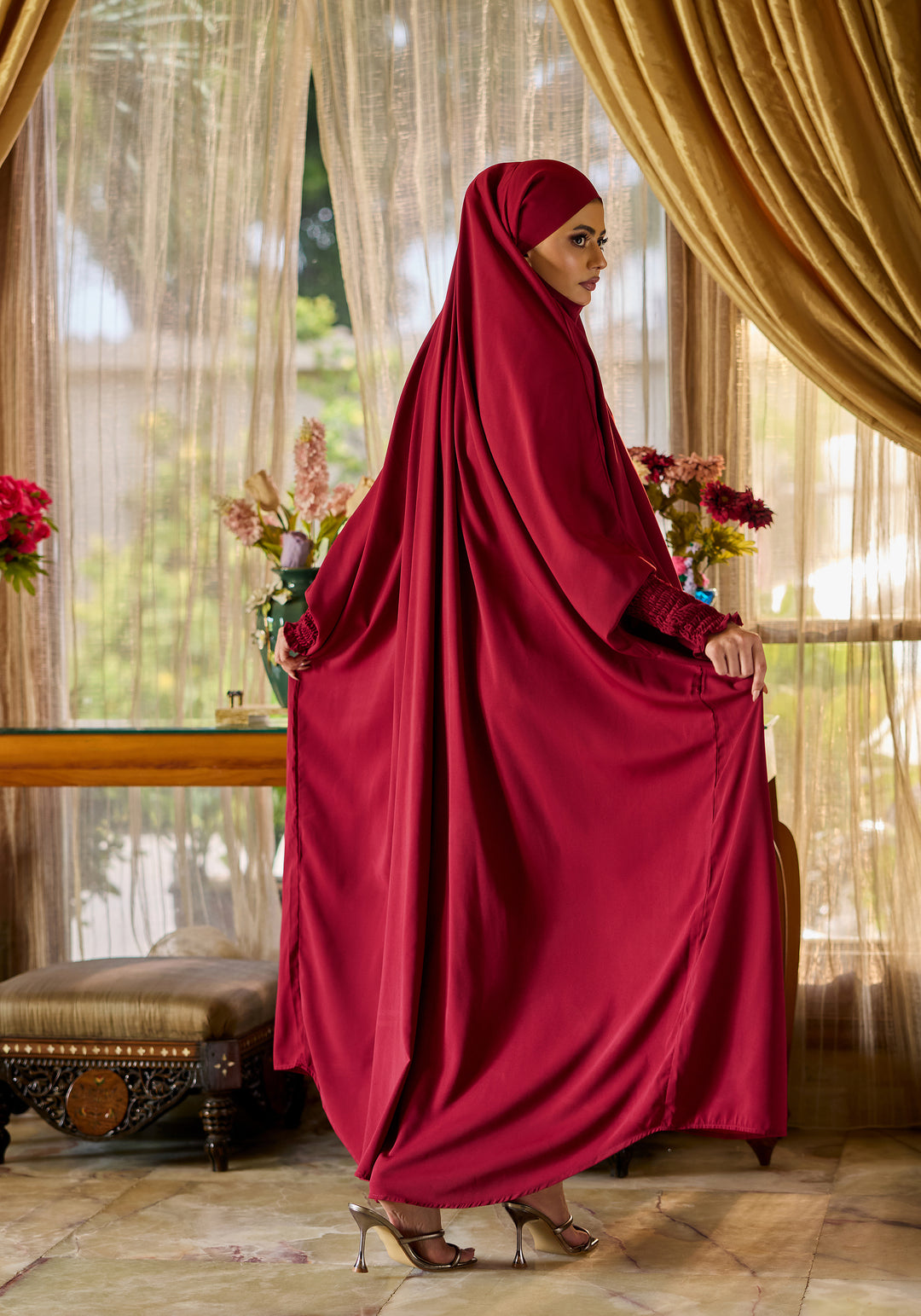 Saudi Jilbab - Maroon