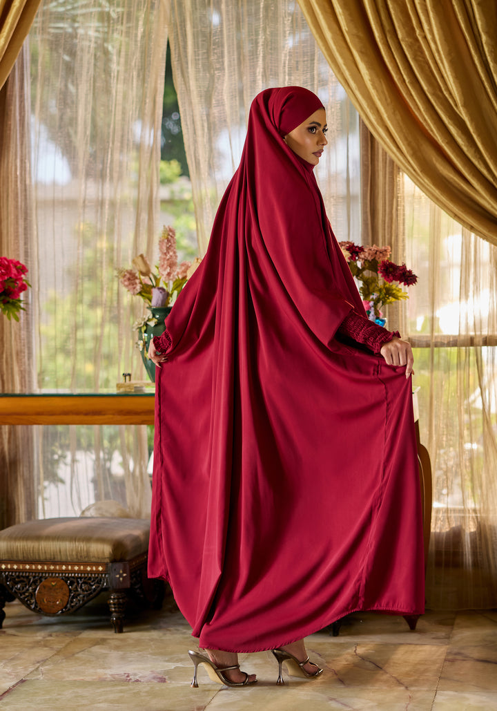 Saudi Jilbab - Maroon