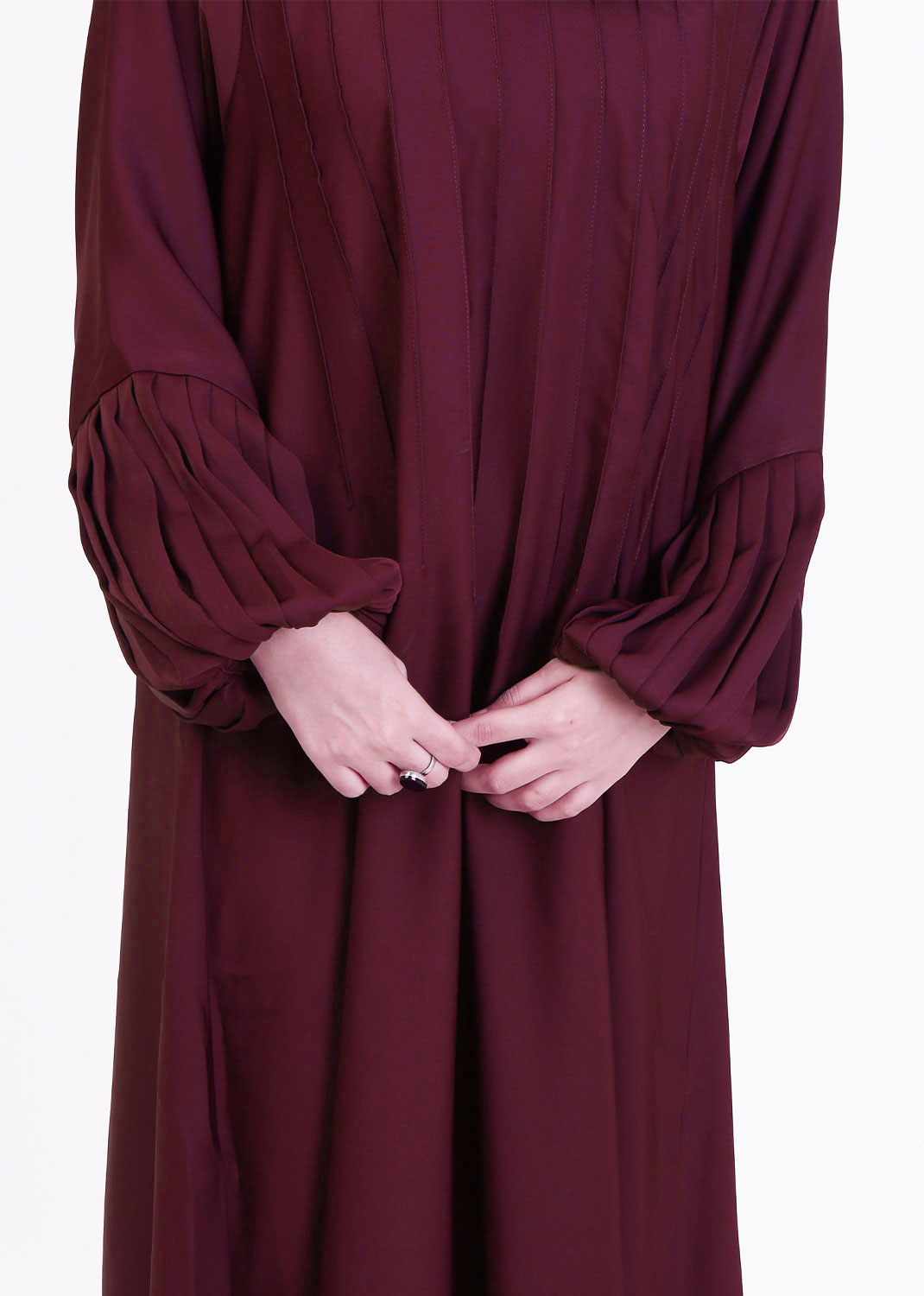 Aura Maroon Abaya