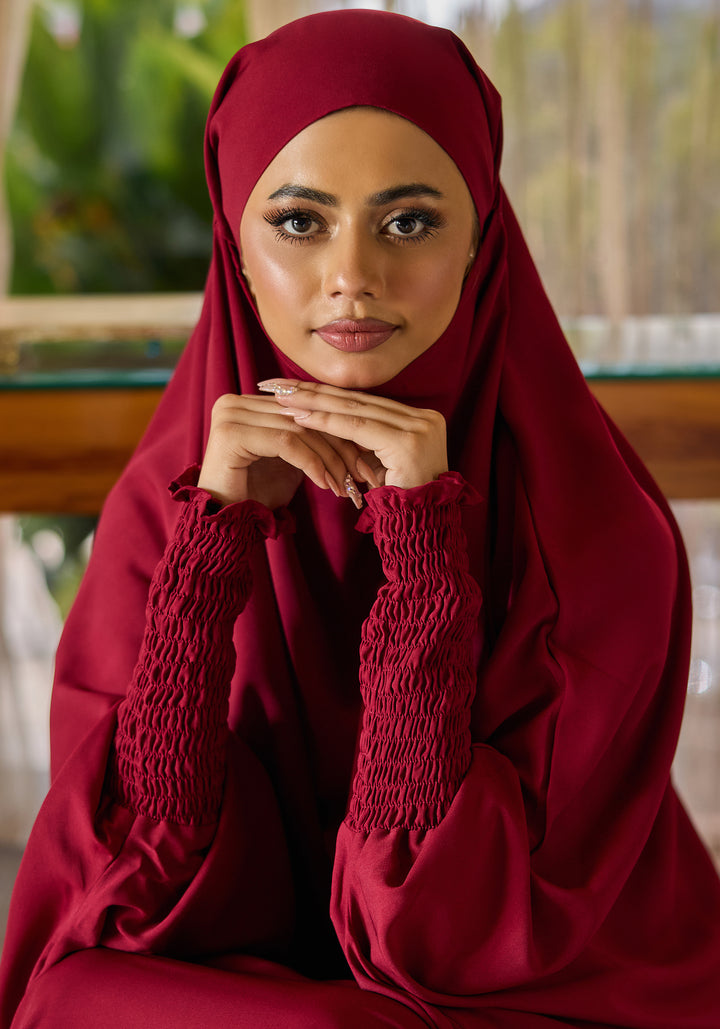Saudi Jilbab - Maroon