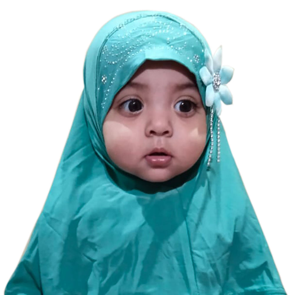Little Kids Makhna Hijab Sea Green