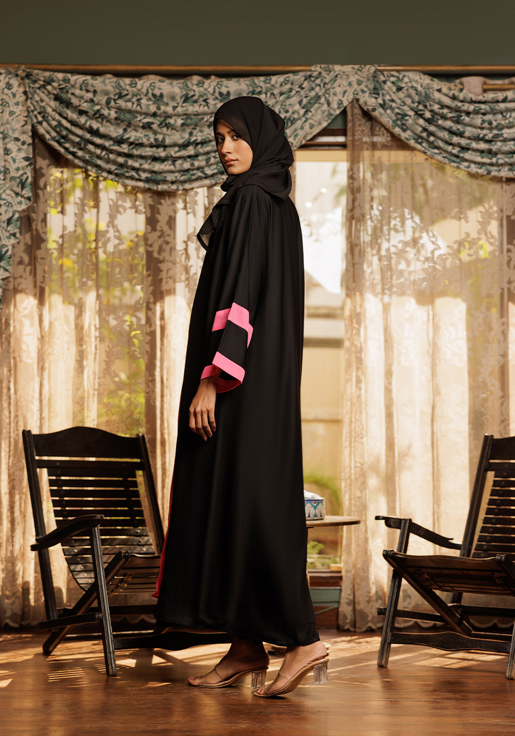 Alluring Fusion Abaya | Serene Threads