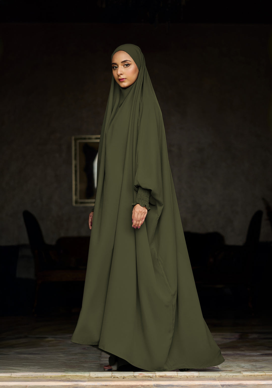 Saudi Jilbab - Olive