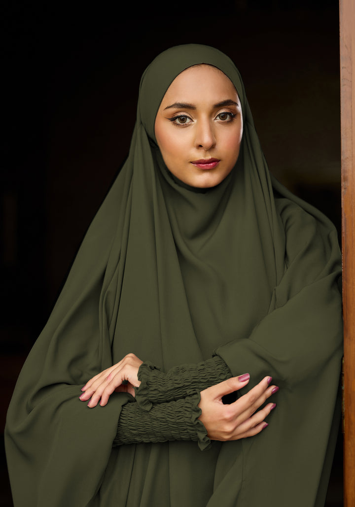 Saudi Jilbab - Olive