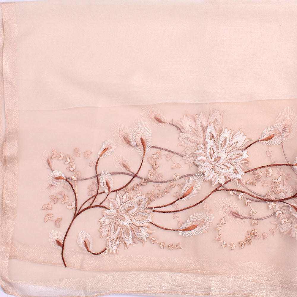 Organza Embroidery Beige