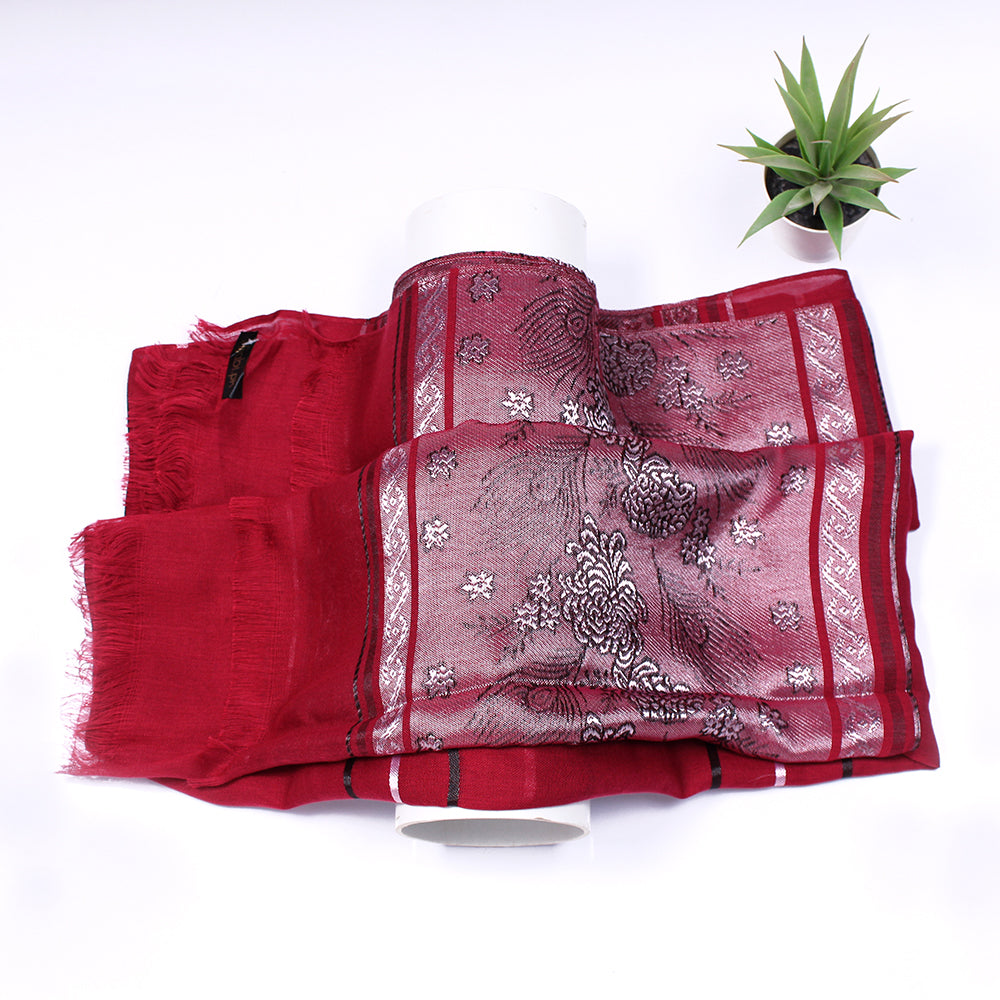 Maham Lawn Hijab - Maroon