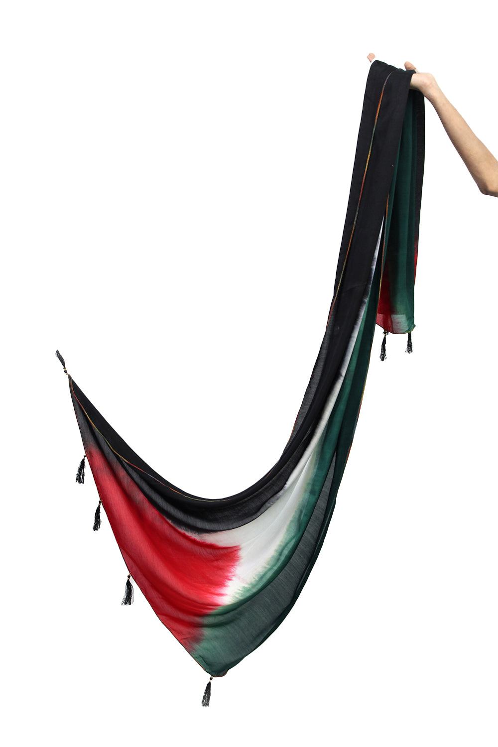 Tie dye dupatta - Palestine Flag