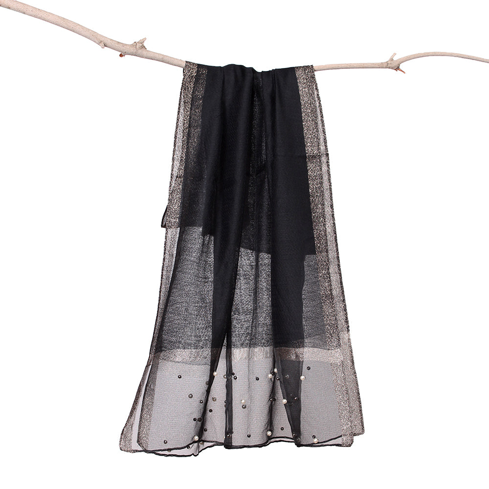 Organza Pearl Black