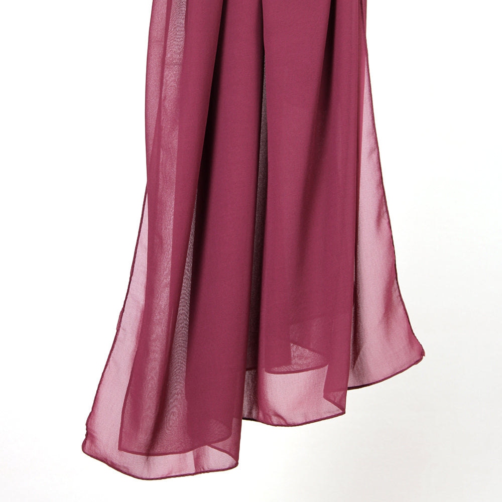 Solid Chiffon Burgundy