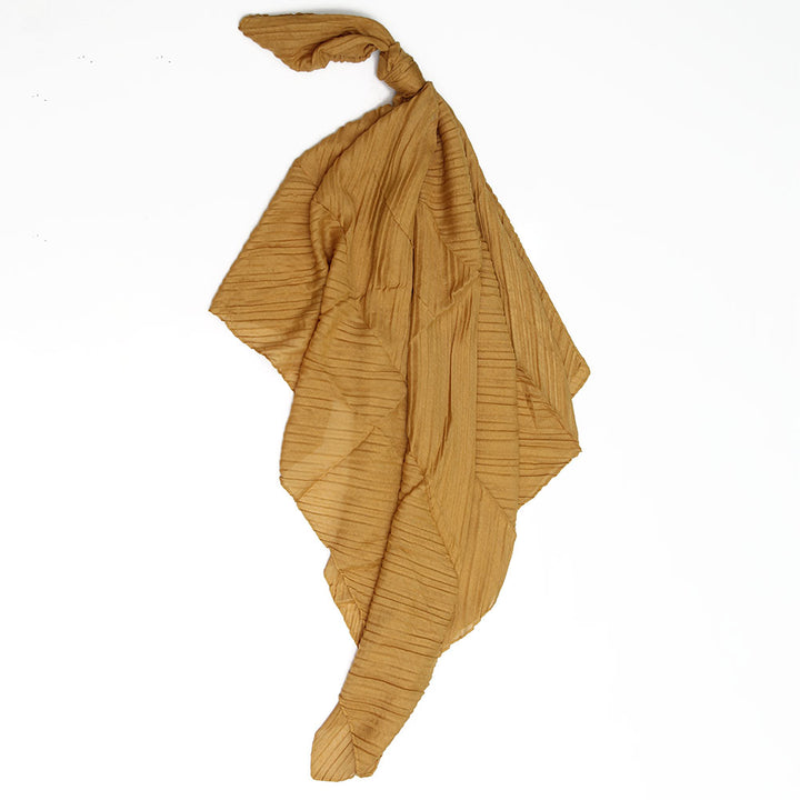 Crinkle Lawn Hijab - camel