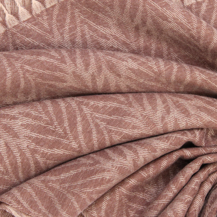 Palm Leaf Cashmere Hijab - Peanut