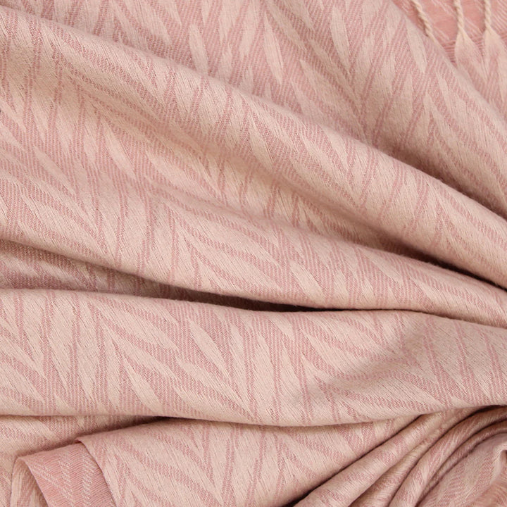Palm Leaf Cashmere Hijab - Peach