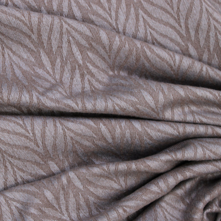 Palm Leaf Cashmere Hijab - Grey