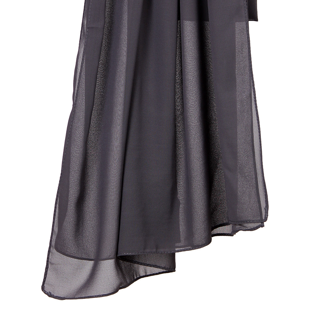 Solid Chiffon Charcoal