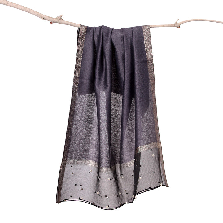 Organza Pearl Dark Grey