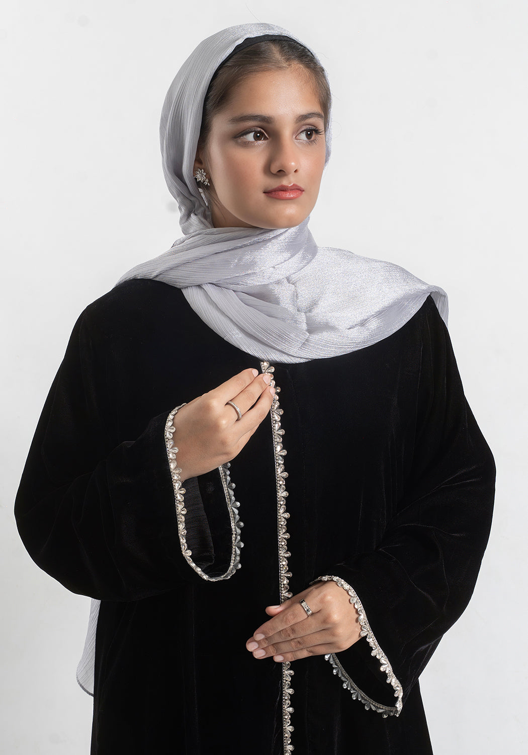 Velvet Abaya - Black