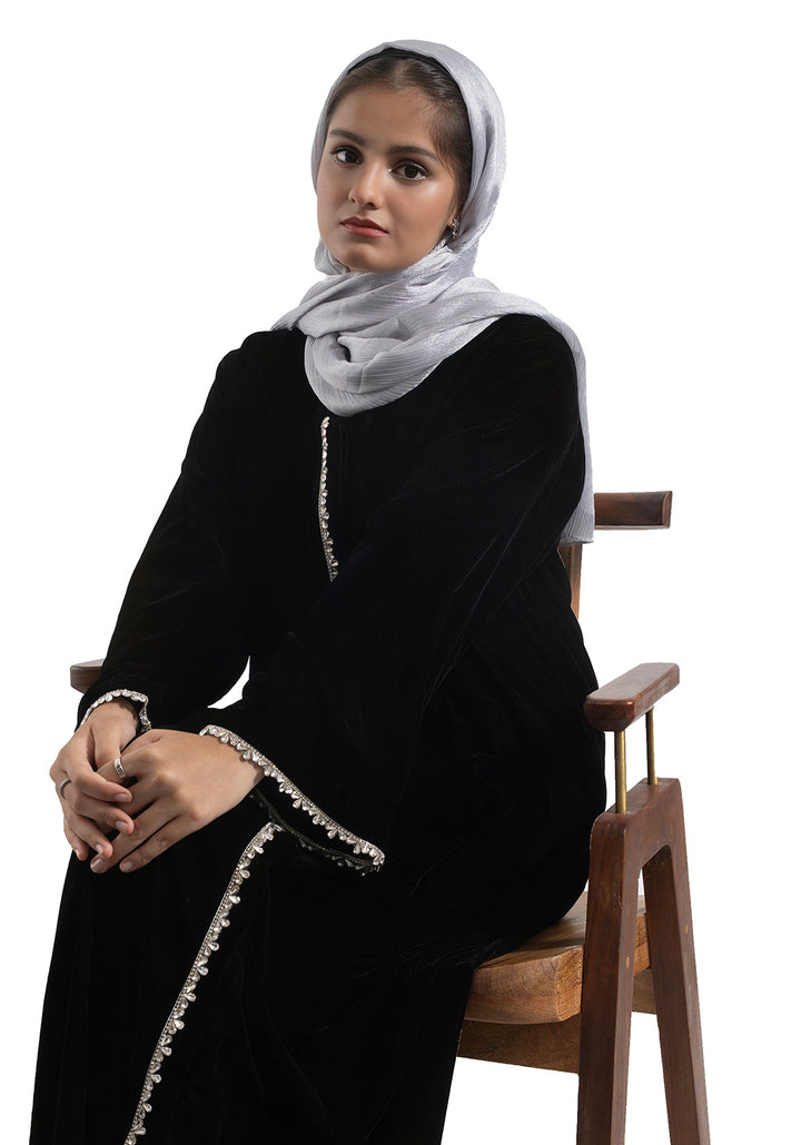 Velvet Abaya - Black