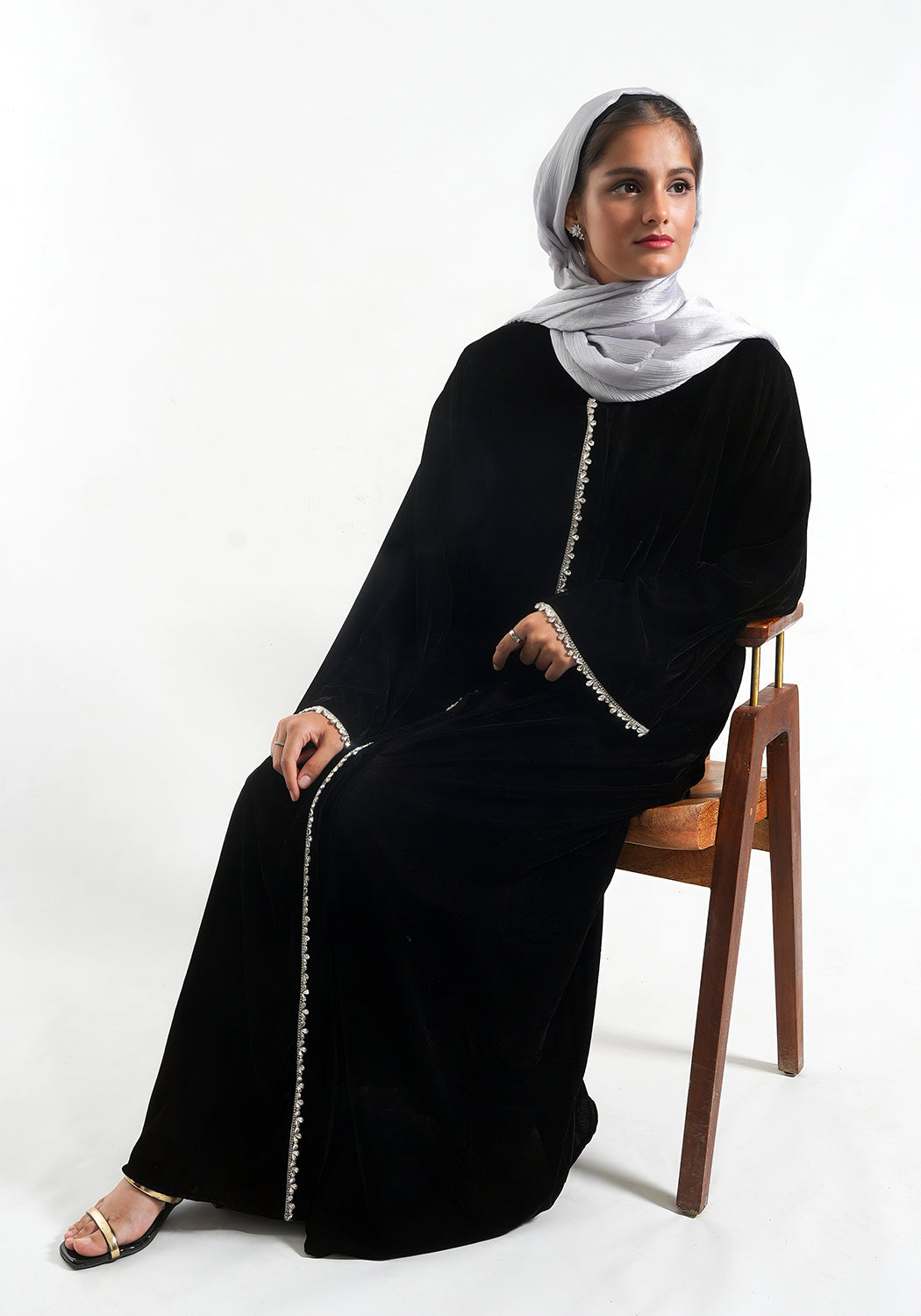 Velvet Abaya - Black