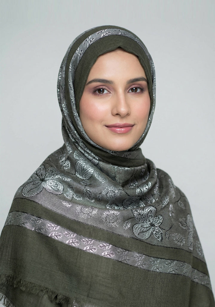 Maham Lawn Hijab - Green