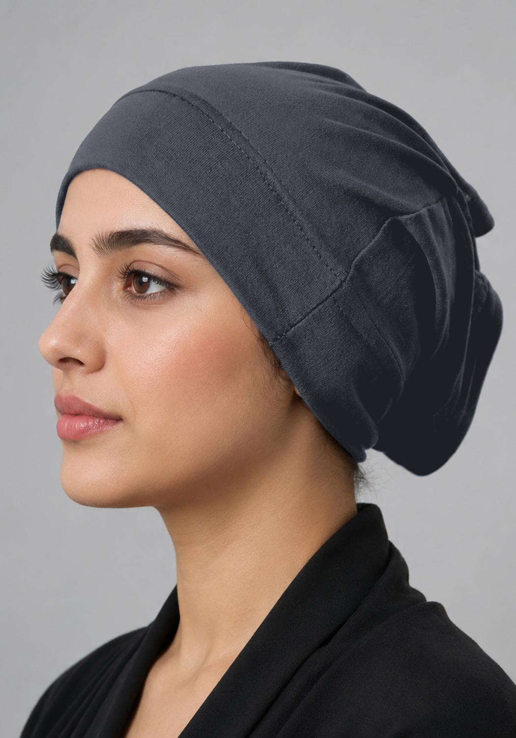 Tube Hijab Cap - Dark Grey
