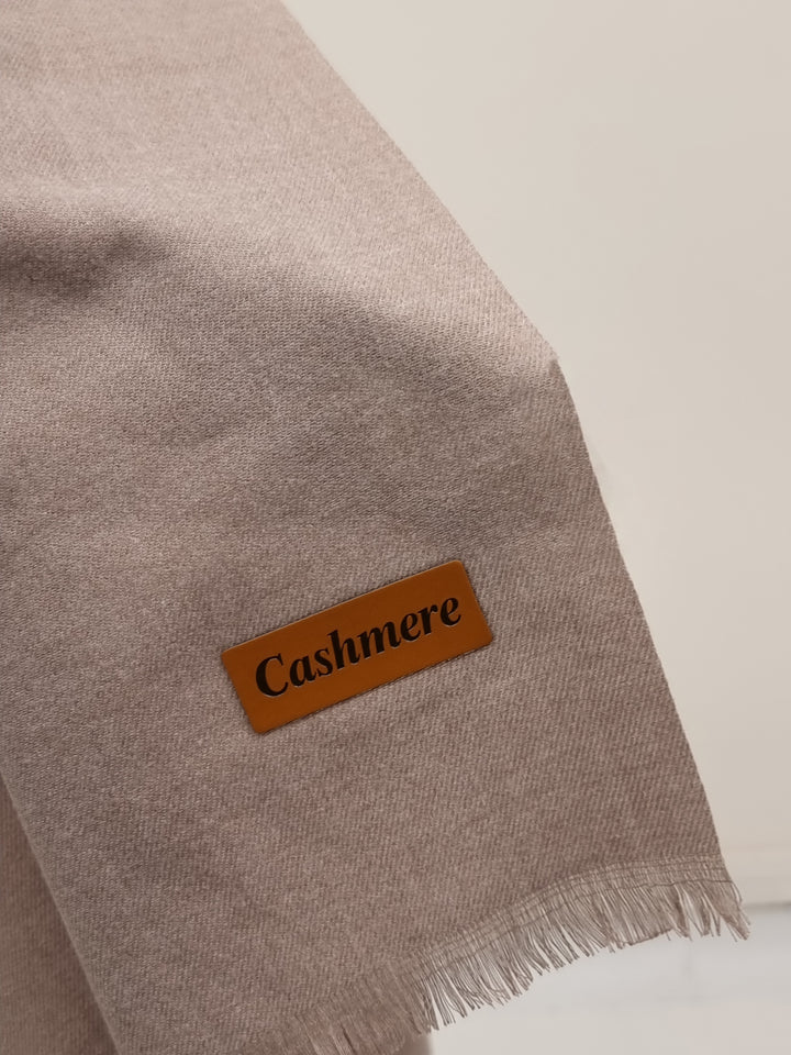 Woolen Cashmere Shawl-Greige