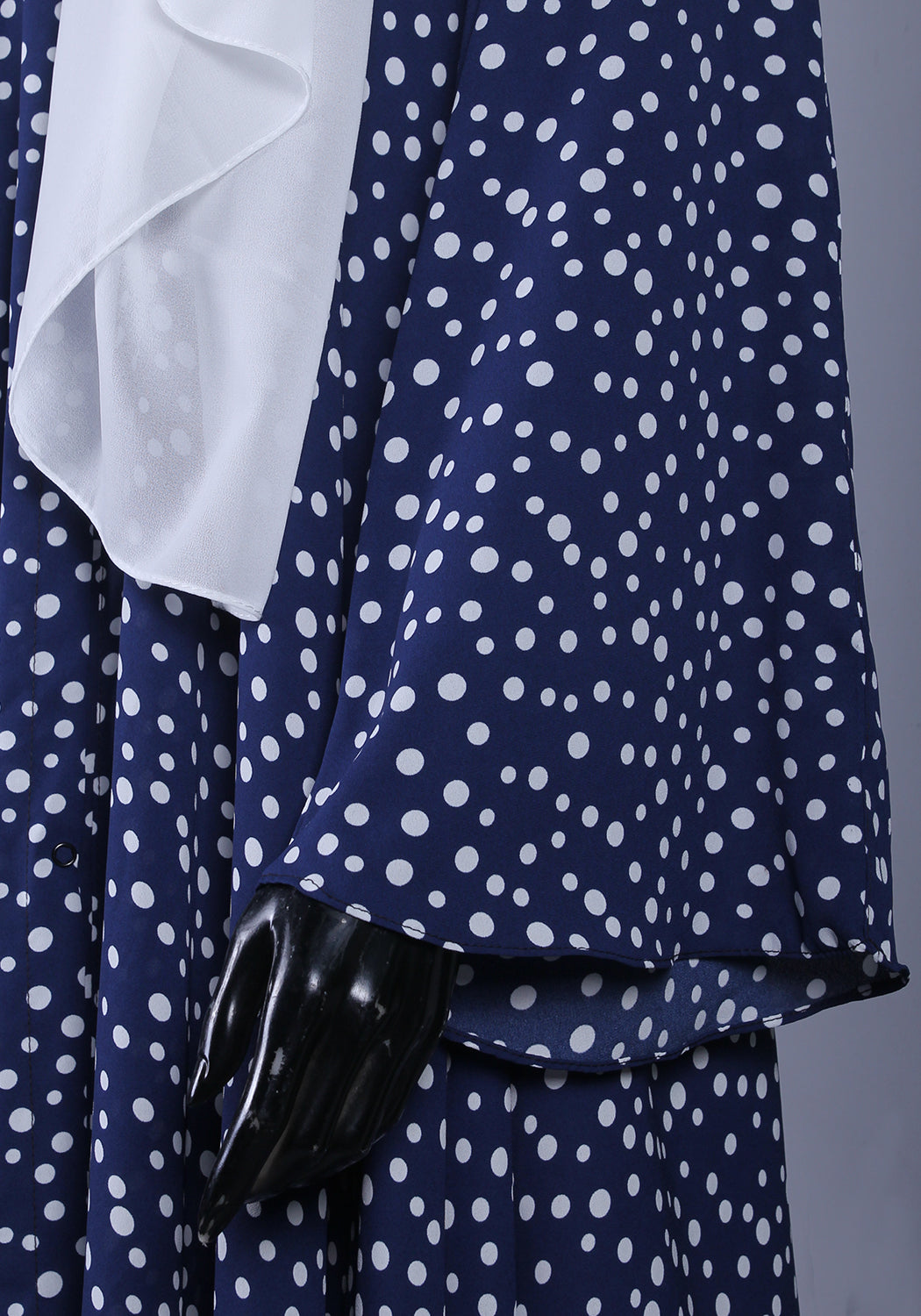 Blue Printed Abaya