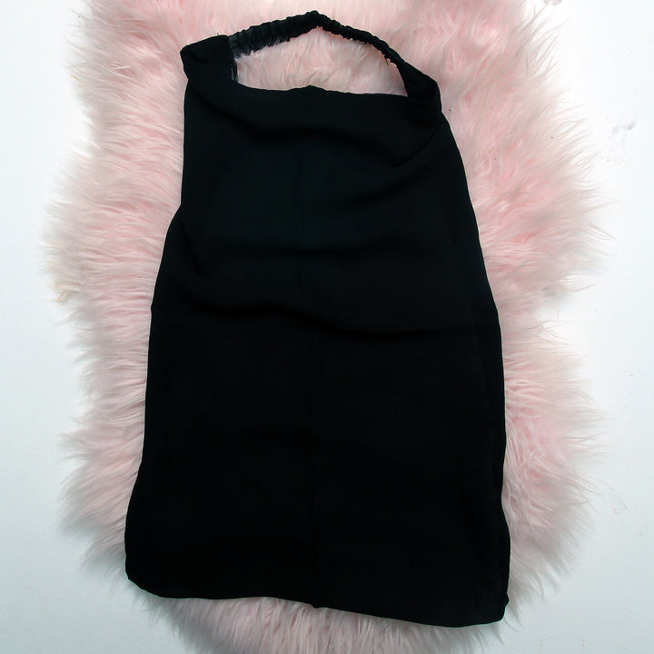 Chiffon Elastic Niqab - Black