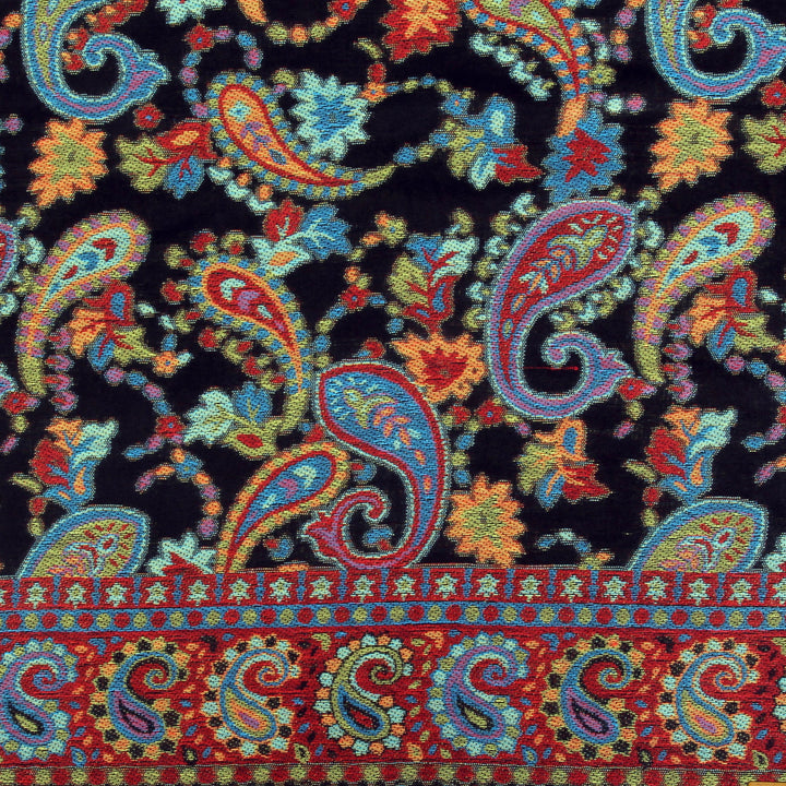 Kani handwoven Hijab - Red Black