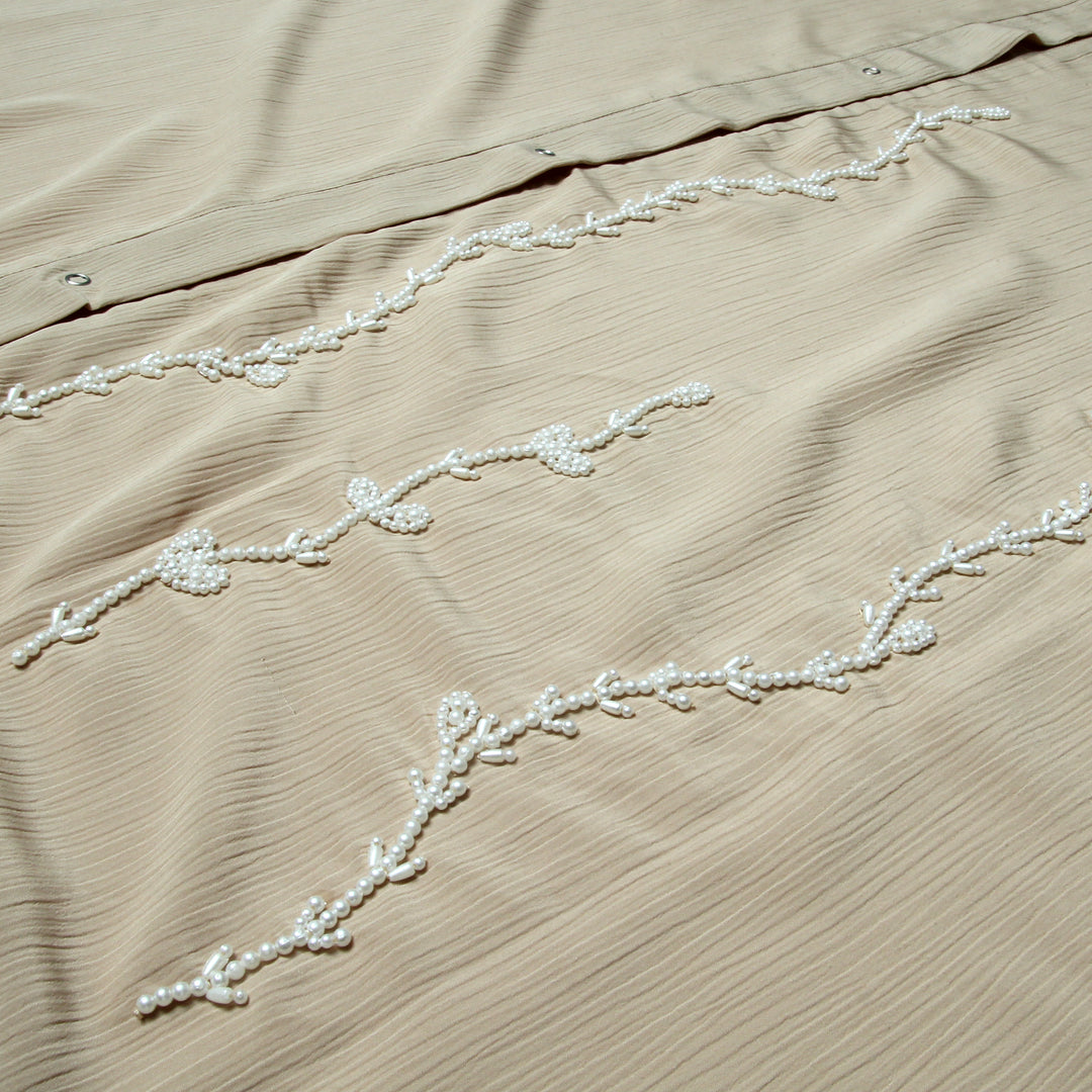 Pearls Dabka Abaya | Serene Threads