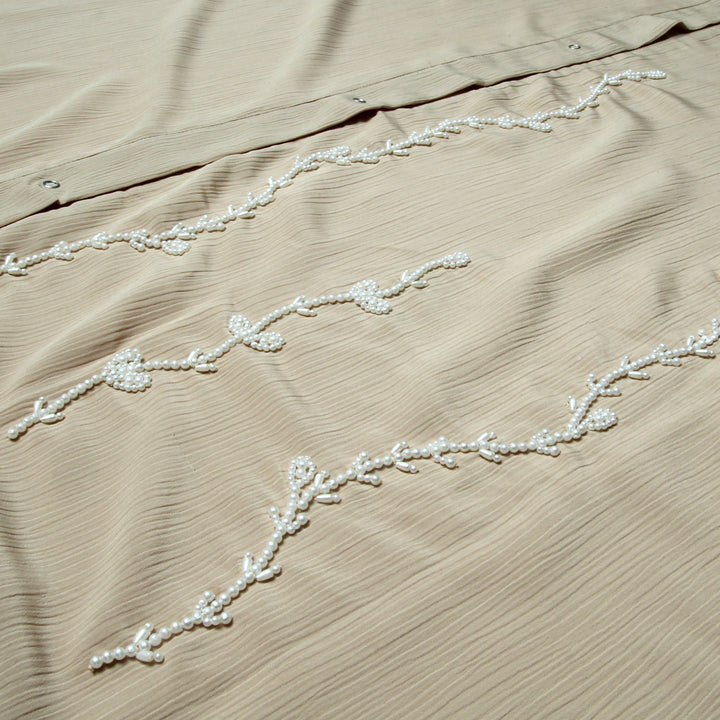 Pearls Dabka Abaya | Serene Threads