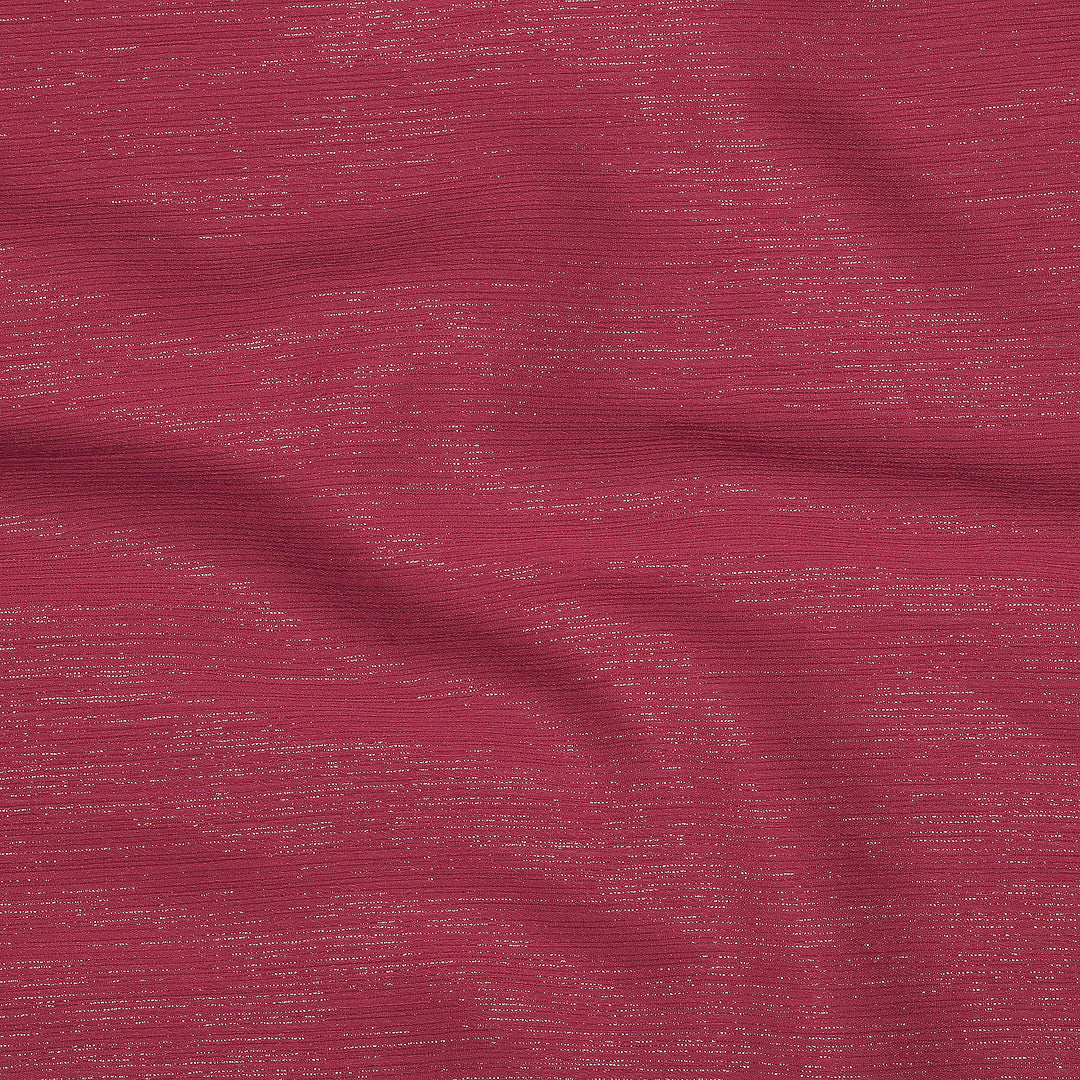 Metallic Chiffon-Maroon