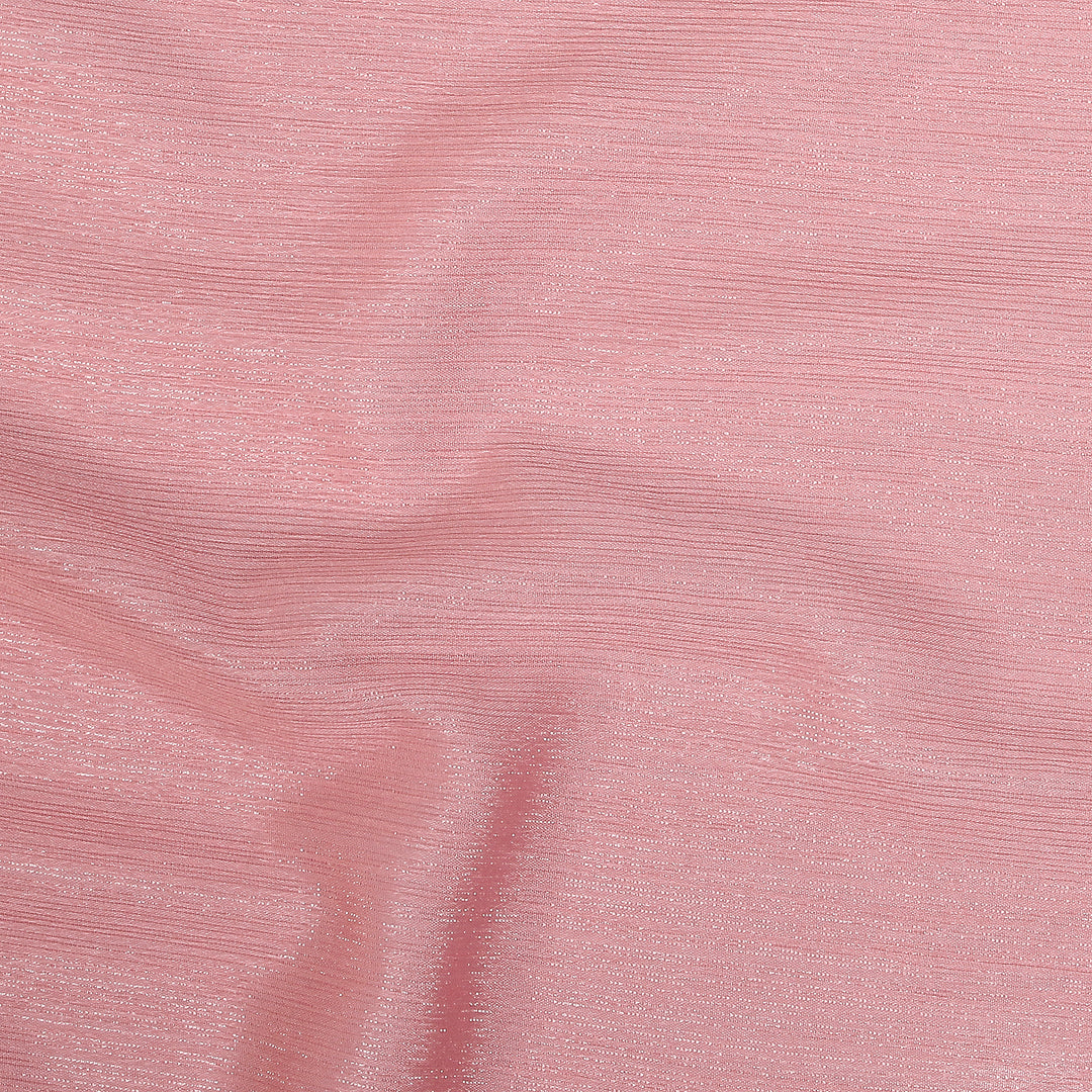 Metallic Chiffon-Baby Pink