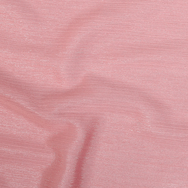 Metallic Chiffon-Baby Pink