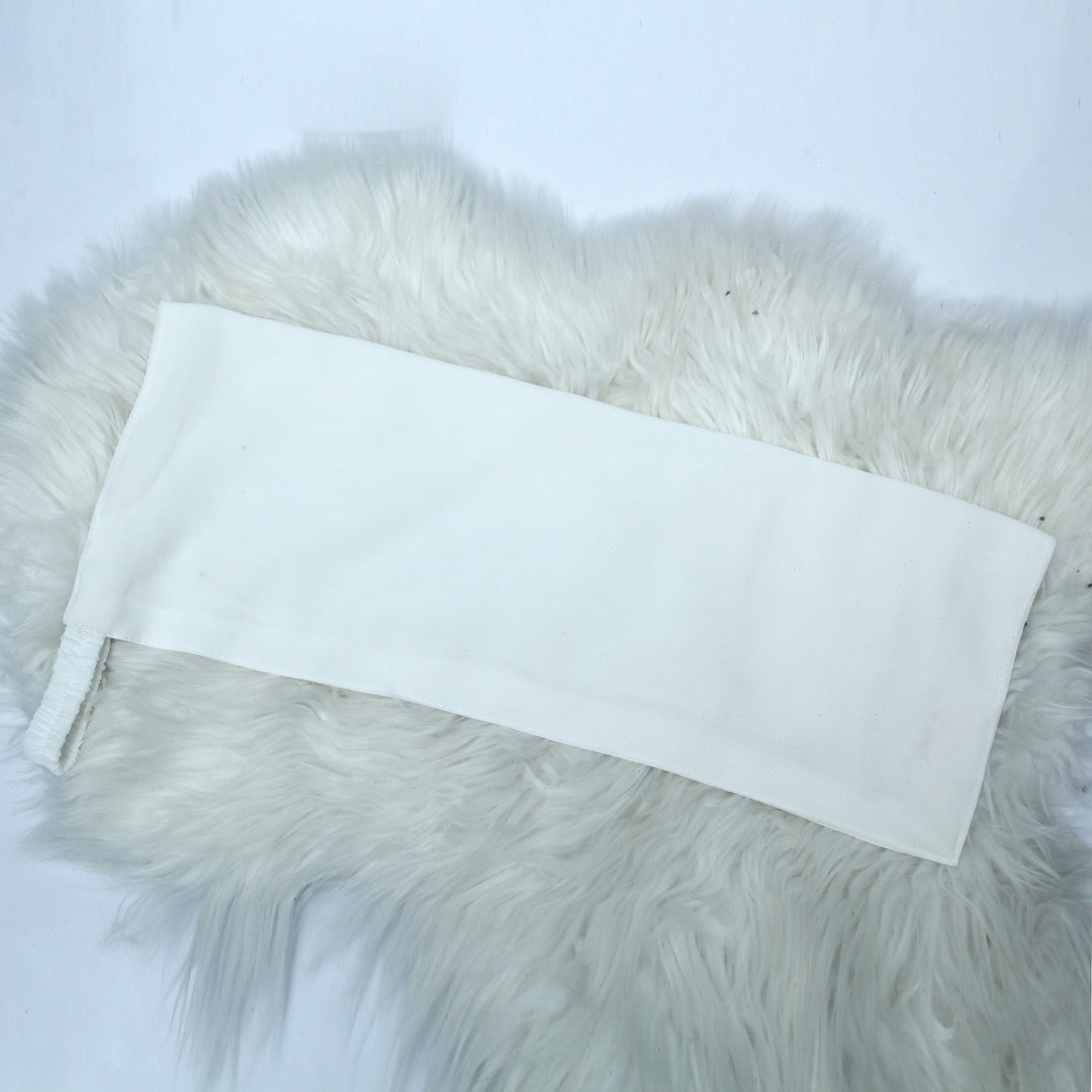 Chiffon Elastic Niqab - White