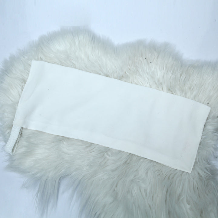 Chiffon Elastic Niqab - White
