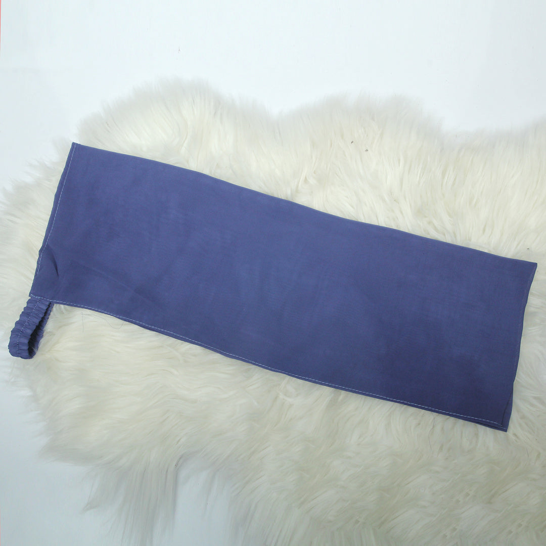 Chiffon Elastic Niqab - Blue