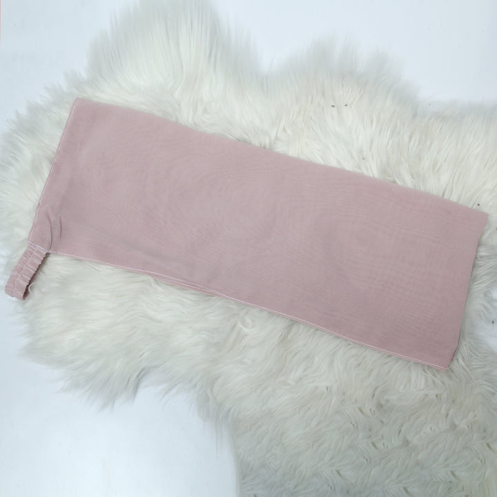 Chiffon Elastic Niqab -  Powder Pink