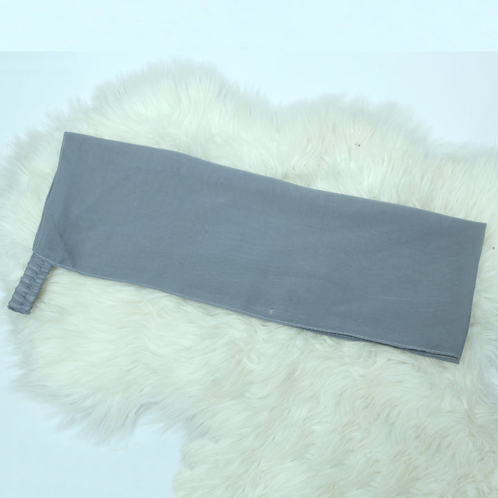 Chiffon Elastic Niqab - Grey