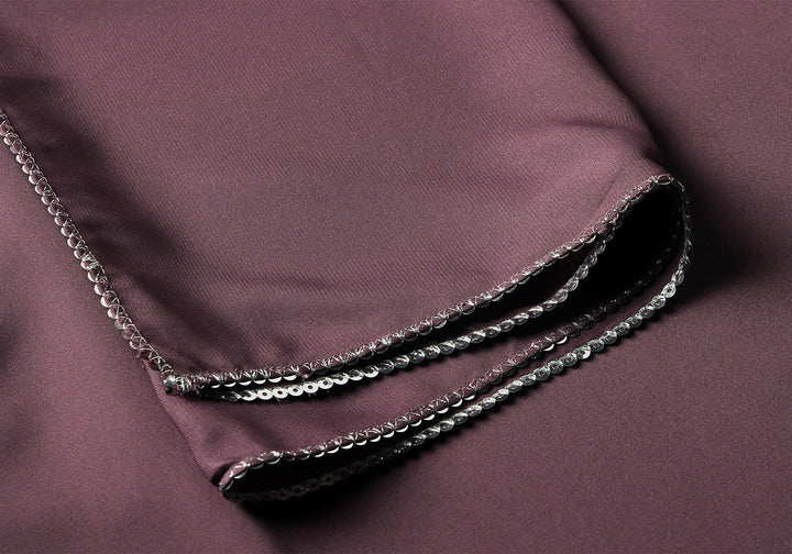 Mauve Kids Handwork Abaya