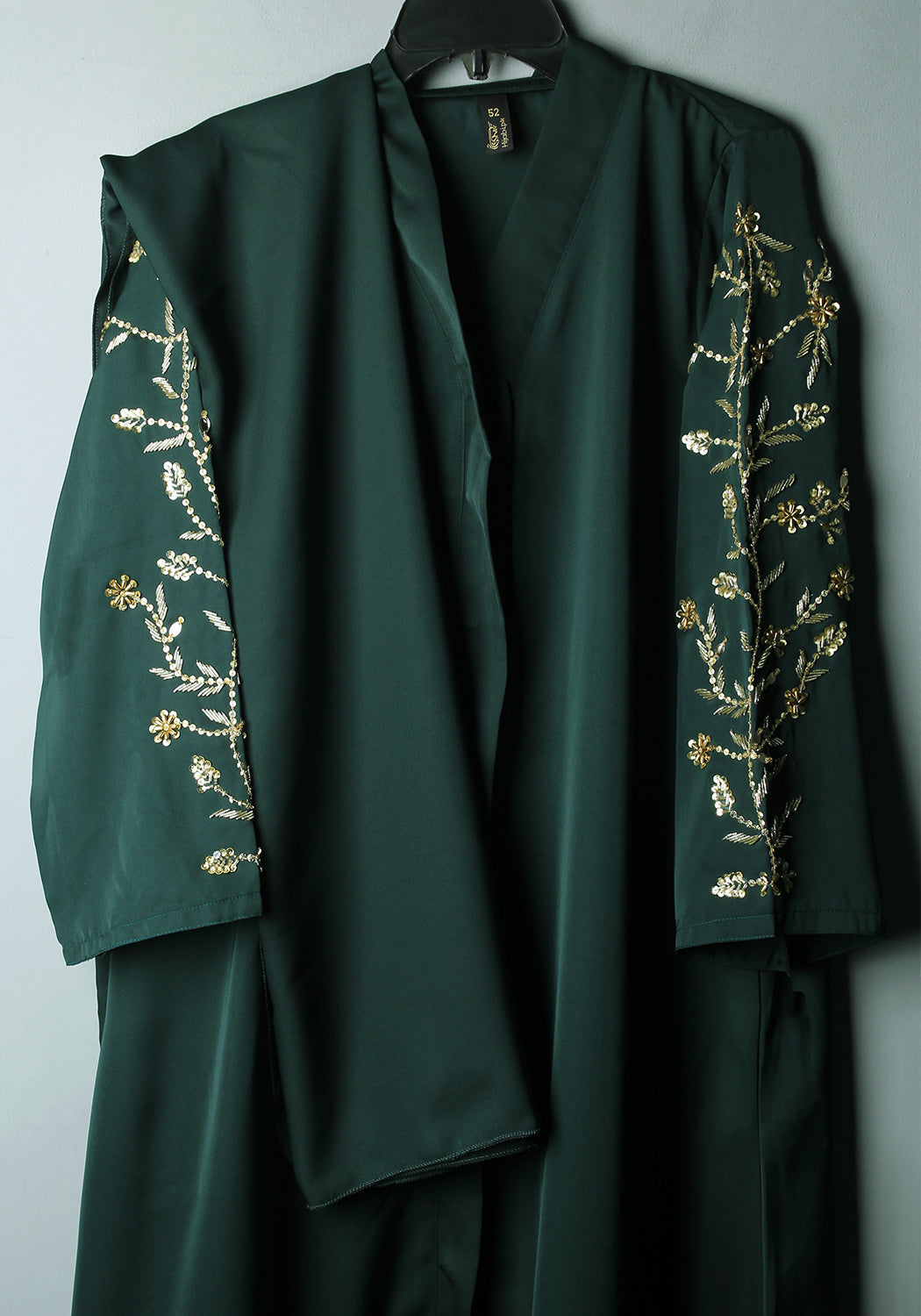 Bottle Green Handwork Abaya
